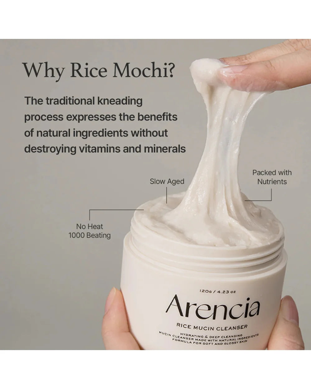 Arencia Rice Mucin Cleanser (120g)