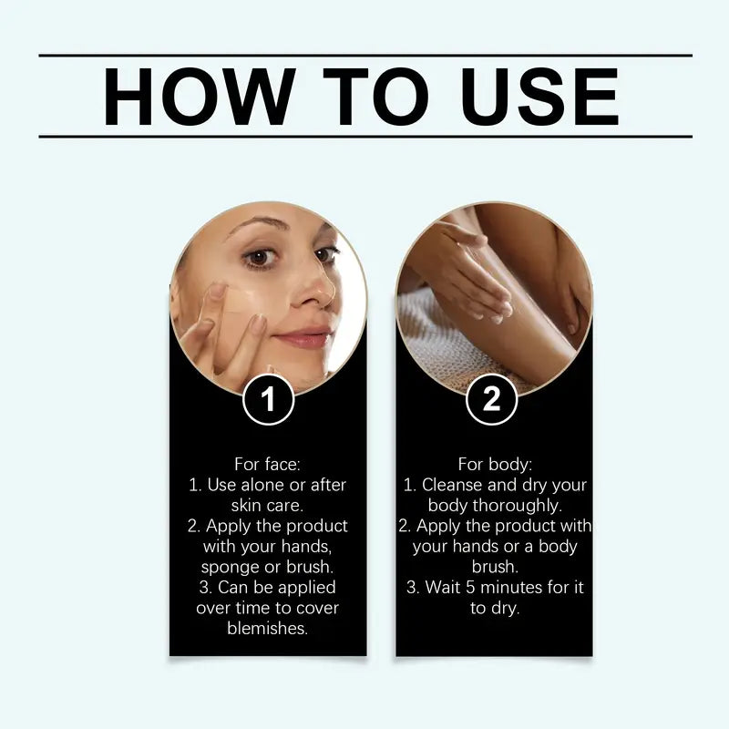 Concealer die vlekken en dofheid bedekt- Perfect Cream All Over Perfector- voor Gezicht & Body EELHOE