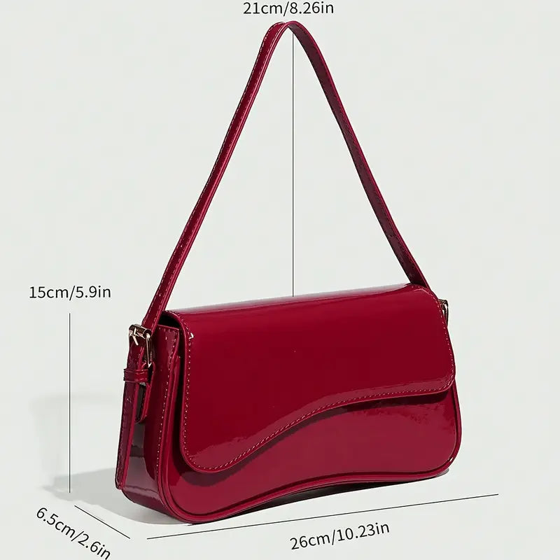 Elegant Kersen Rode Schoudertas