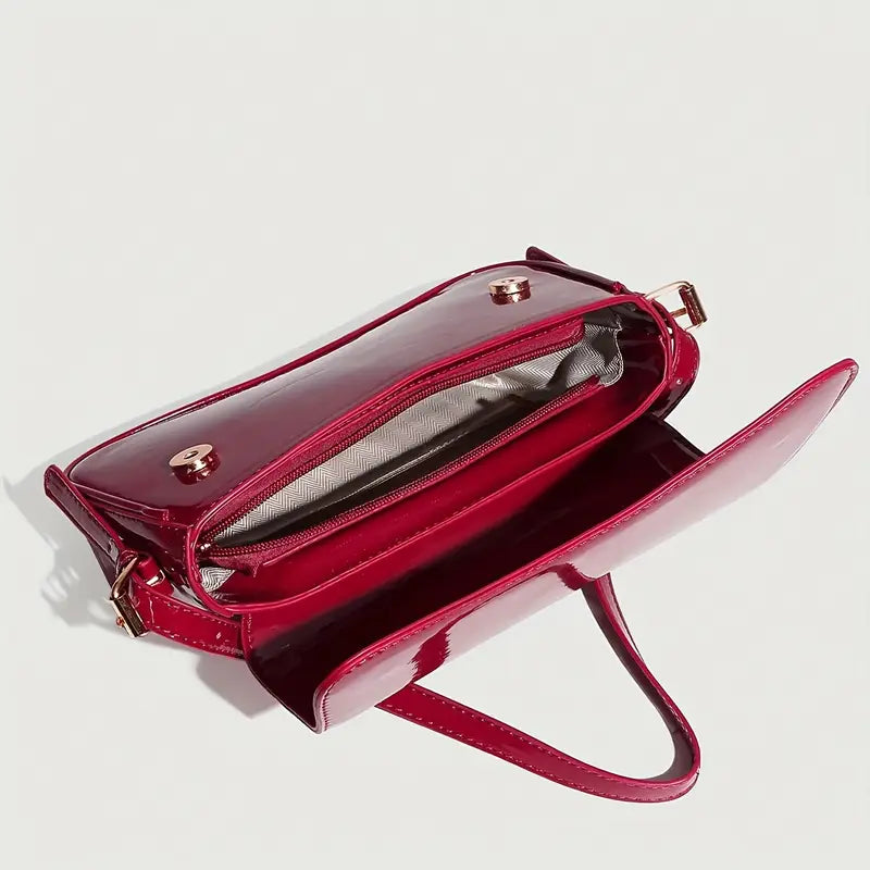 Elegant Kersen Rode Schoudertas