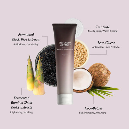 Haruharu Wonder Black Rice Moisture 5.5 Soft Cleansing Gel 100 Ml