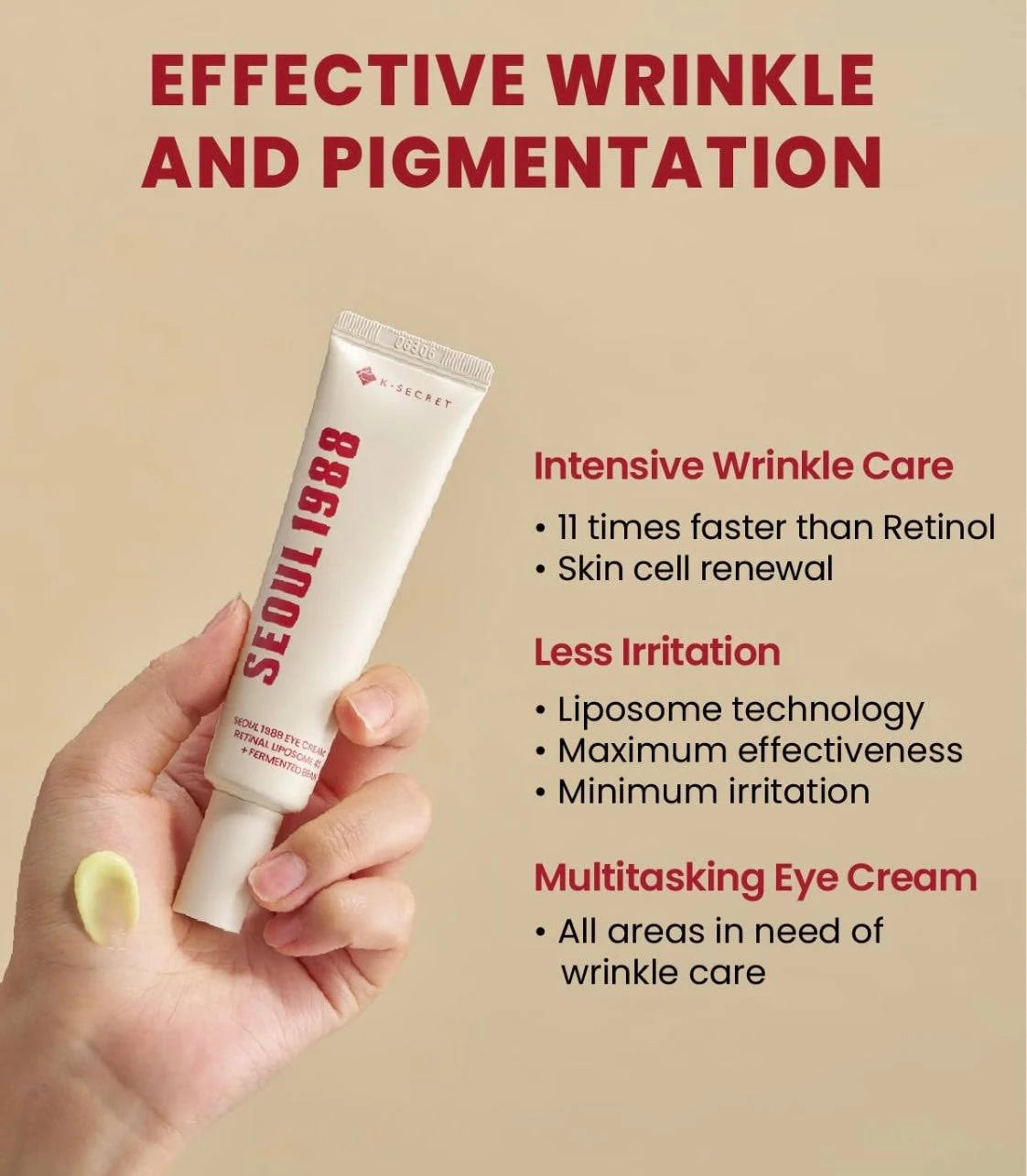 K-secret - Seoul 1988 - Oogcreme - Retinal Liposome 4% + Fermented Bean - 30 ml