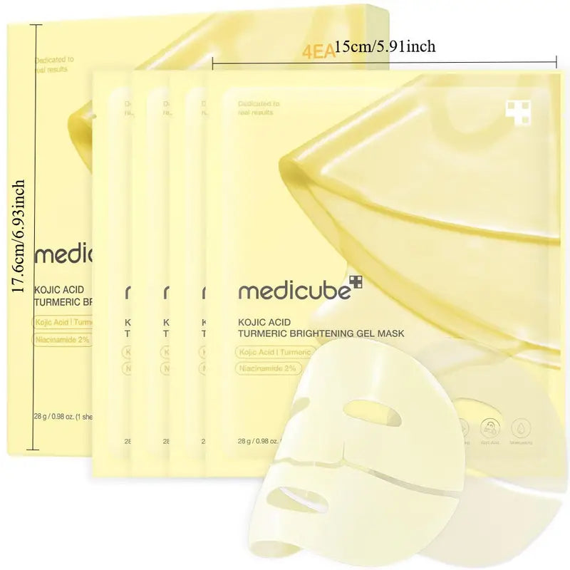 Medicube 4 pack Kojic Acid & Kurkuma Gel Mask