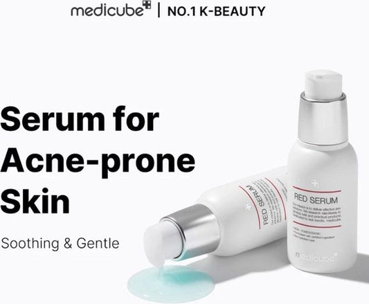 Medicube Red Serum 2.0 Plus – Krachtig Kalmerend Serum tegen Acne & Roodheid (30ml)