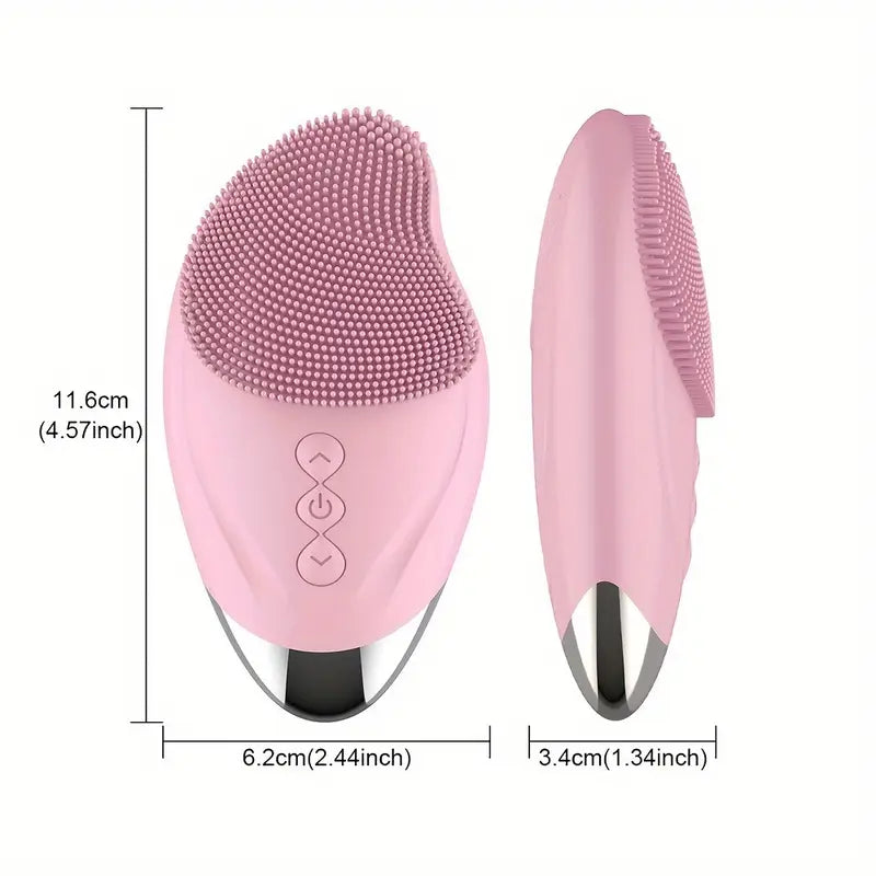 Siliconen Gezichtsreinigingsborstel I Verwarmende Massage I Diepe reiniging I kleur Wit I Facial Cleanser