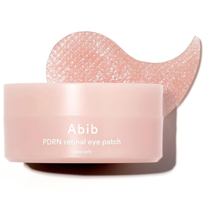 Abib - PDRN retinal eye patch Glow jelly - (60 ea) - Overnight Night Care, Brightens Skin Tone