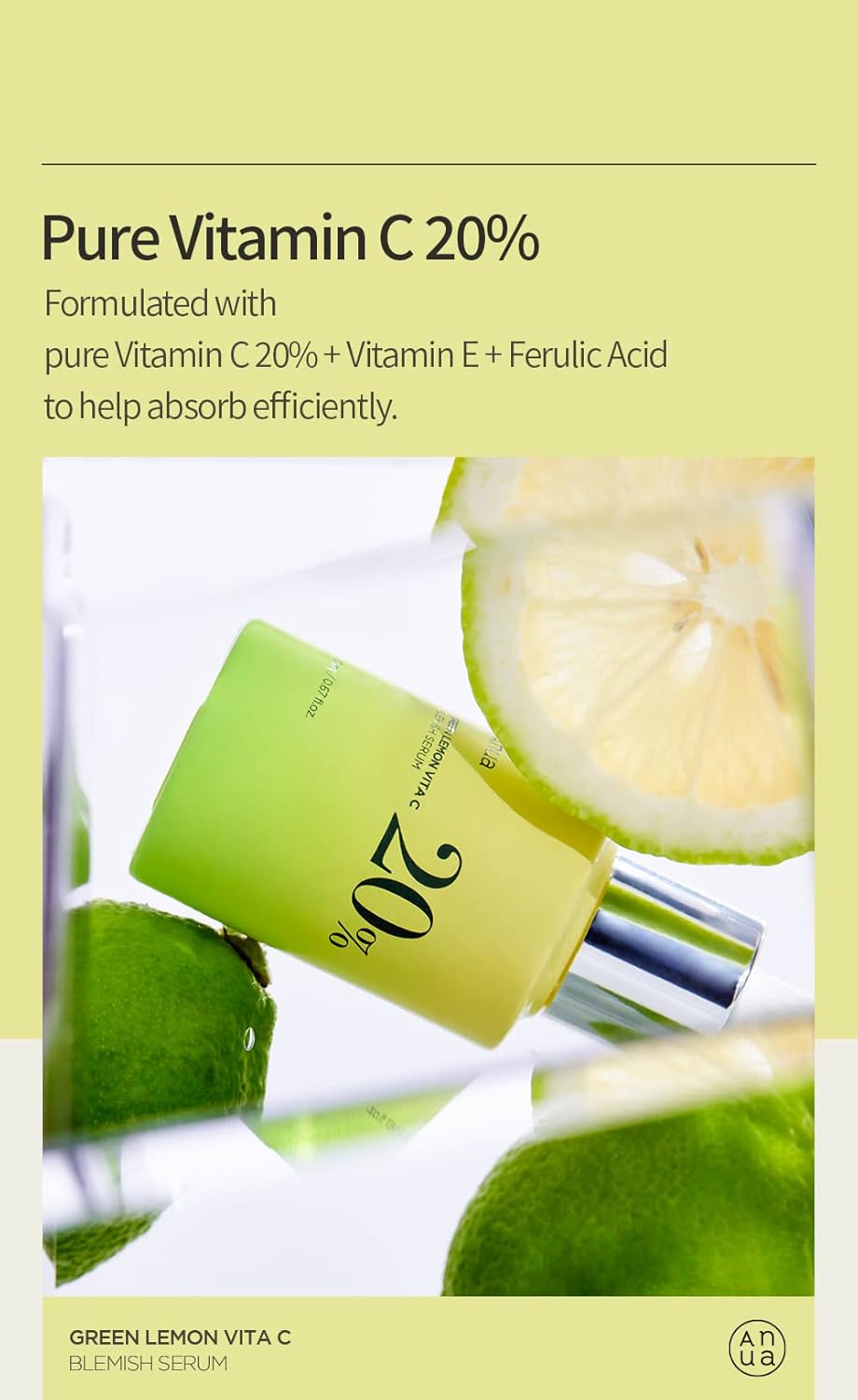 Anua - Green Lemon Serum - Vitamine C & E - 20 gr