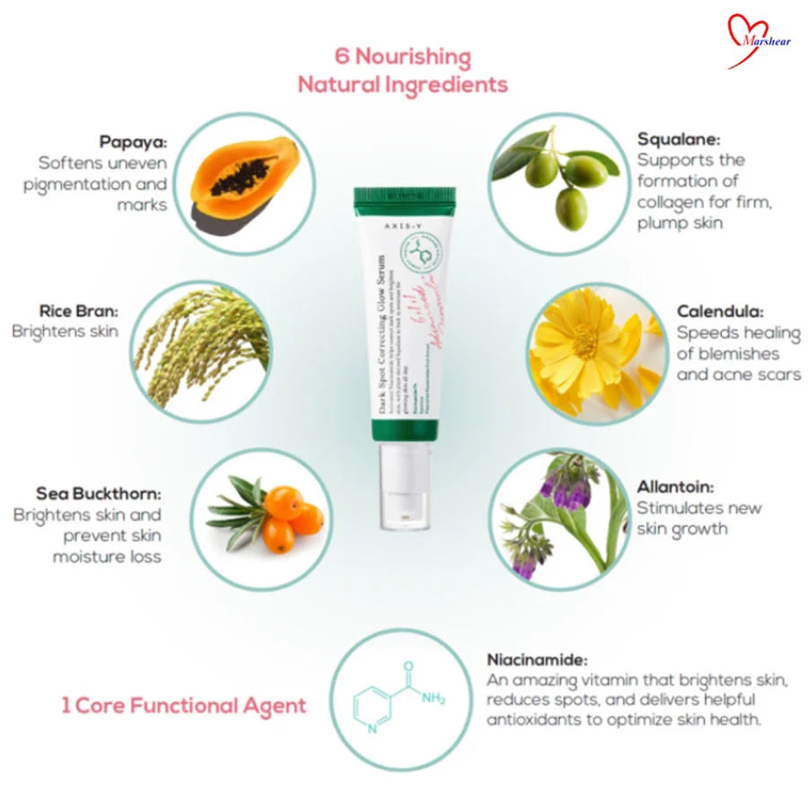 AXIS-Y Dark Spot Correcting Glow Serum Duo Set Niacinamide & Vitamine C - 2x50ml
