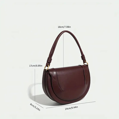 Burgundy Saddle Bag - Damestas