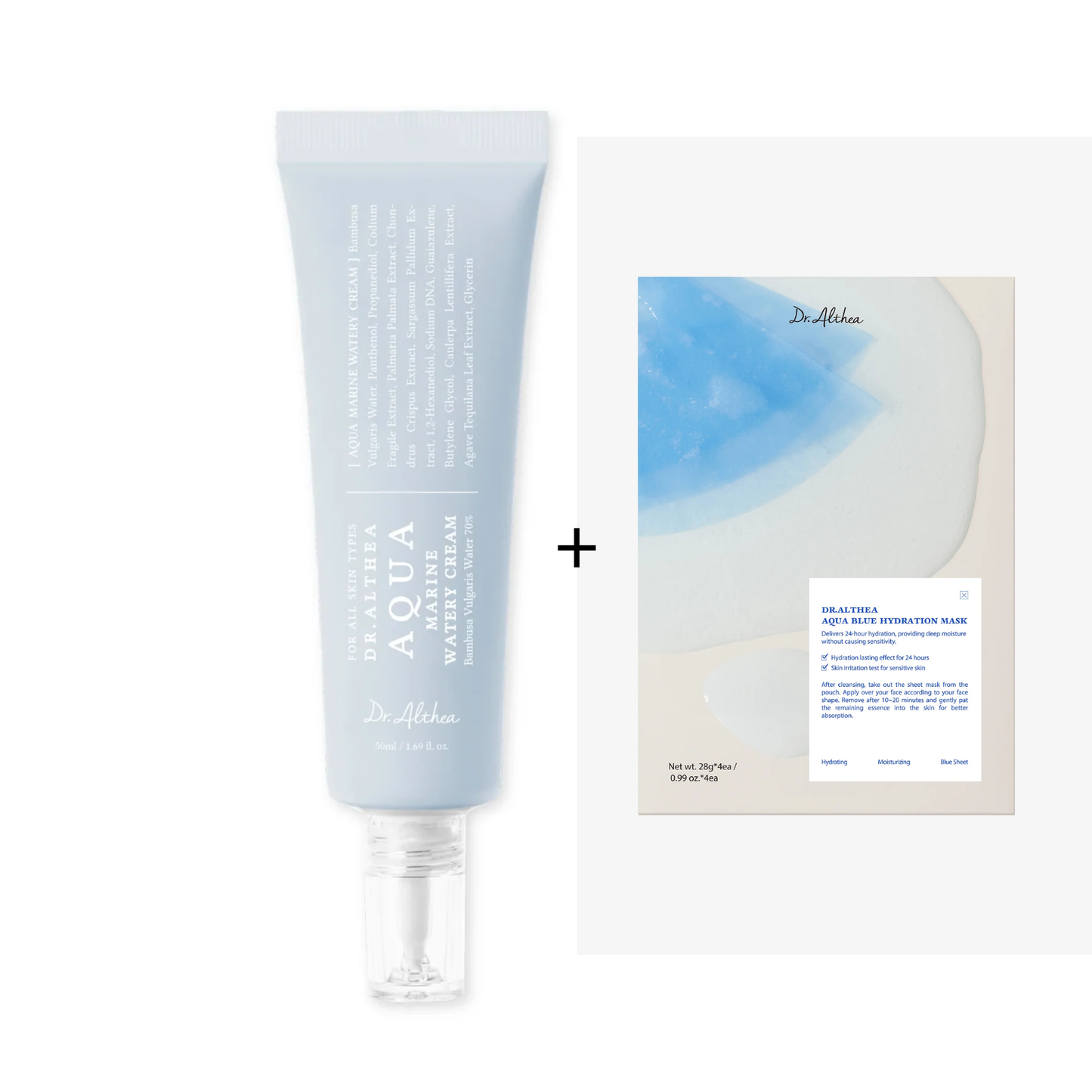 Dr. Althea Aqua Marine Watery Cream 50ml + Dr. Althea Aqua Marine Hydration Mask (duo set)