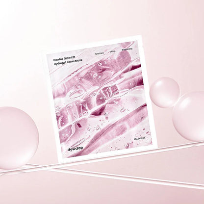 Dewdap Dewtox Glow Lift Hydrogel Jewel Mask - 4 x sheets - 35G