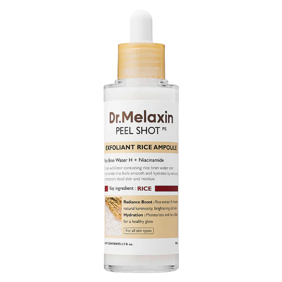 Dr.Melaxin Peel Shot - Exfoliating White Rice Ampoule - 80ml - Korean Skincare