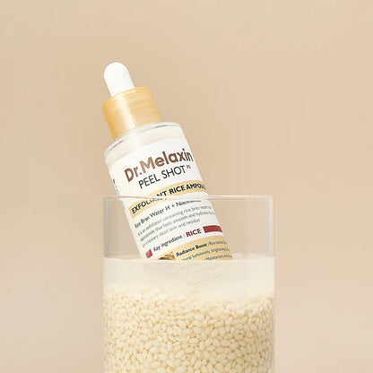 Dr.Melaxin Peel Shot - Exfoliating White Rice Ampoule - 80ml - Korean Skincare