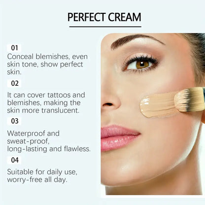 Concealer die vlekken en dofheid bedekt- Perfect Cream All Over Perfector- voor Gezicht & Body EELHOE