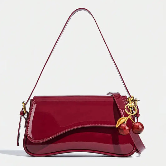 Elegant Kersen Rode Schoudertas