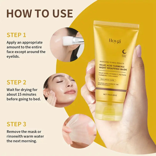 Hoygi - Kojic Acid Turmeric Night Wrapping Mask