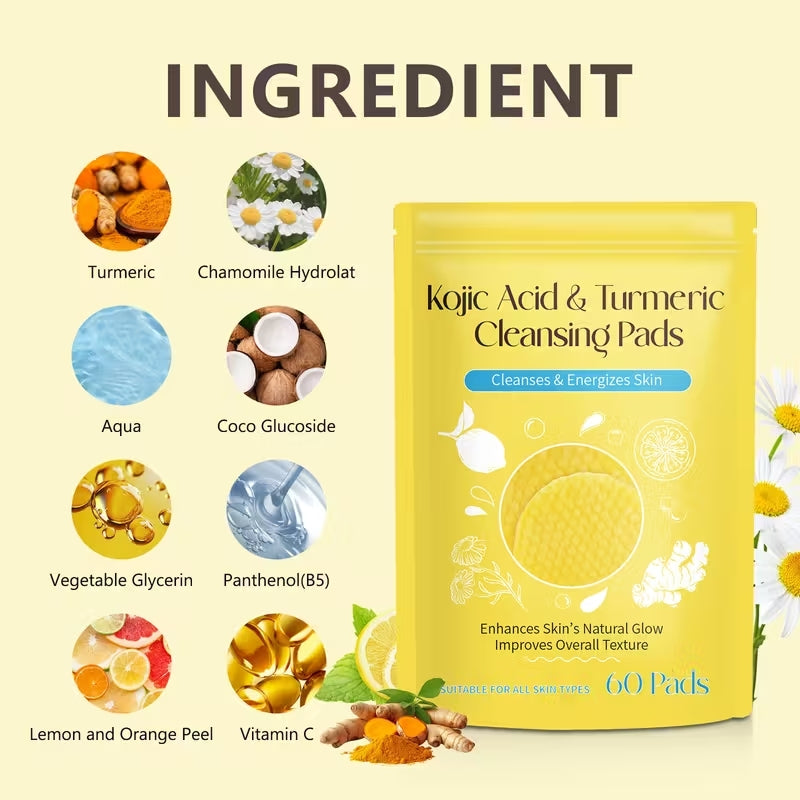Kojic acid & Turmeric pads (60st)