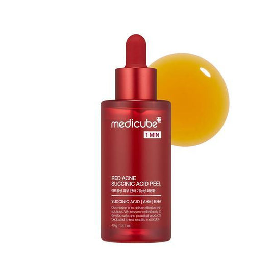 Medicube - Red Acne Succinic Acid Peel - 1 min - Acne - AHA - BHA - Serum - Reinigend - 40 g - Korean Skincare