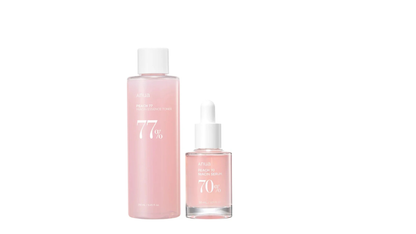 Anua 2 delig Bundel Facial Care Combi PEACH 77% Essence Toner 250ml And PEACH 70+ Serum 30ml