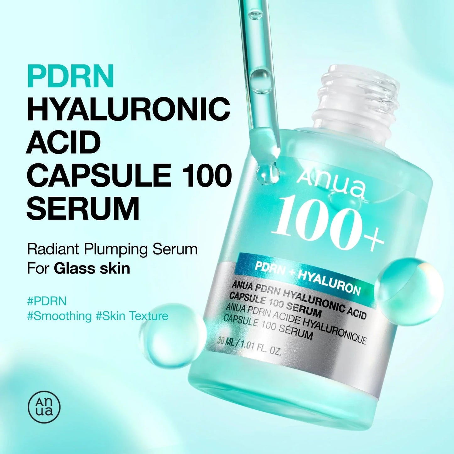 Anua – PDRN 100 Hyaluronic Acid Booster Toner 250ml + PDRN Hyaluronic Acid 100 Serum 30ml Bundel