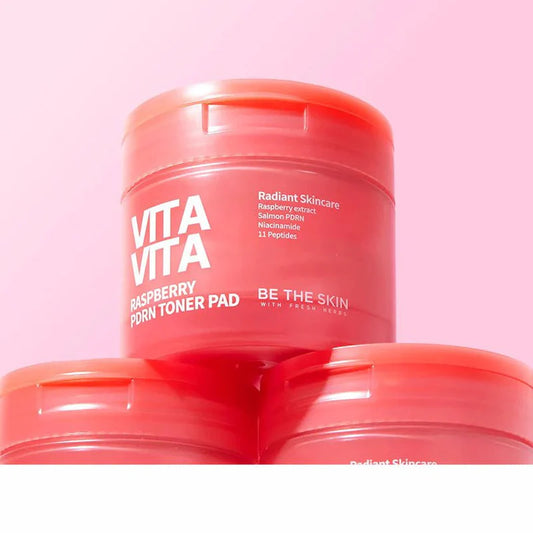 Vitavita Raspberry PDRN Toner Pads – 60 stuks (120 ml)