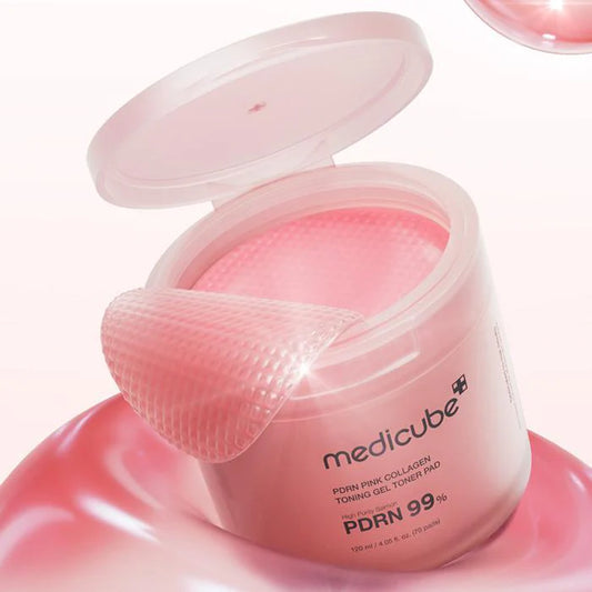 Medicube PDRN Collagen Toner Pads - Hydraterende en verstevigende gel toner - 70 stuks