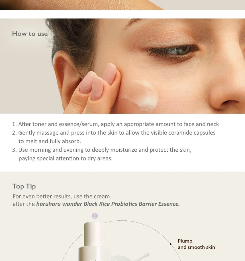 Haruharu wonder black rice 5 ceramide barrier moisturizing cream