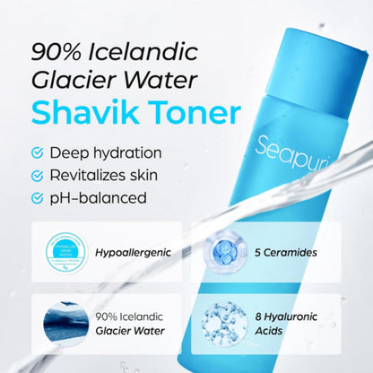 Seapuri - Shavik Glacier Duo Toner 200ml + Spicuraxel Ampoule 30ml
