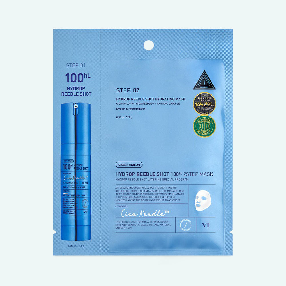 VT REEDLE SHOT 100 HYDROP + VT REEDLE SHOT 100 HYDROGEL MASK