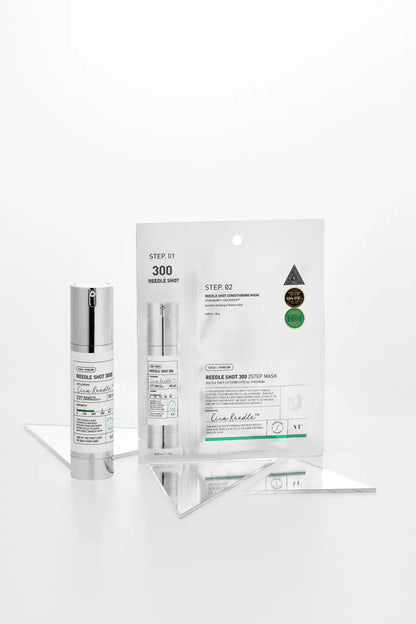 VT Cosmetics Reedle Shot 300 + Mild Reedle Shot 300 2 Step Mask – Complete Skin Boost Bundel